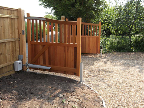 Wooden Swing Gate in Norfolk